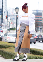 Khaki/Plaid Skirt